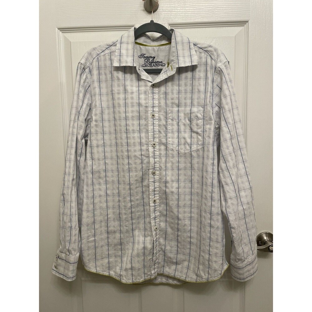 Tommy Bahama Jeans Collection Men’s M Long Sleeve Button Down Shirt Cotton